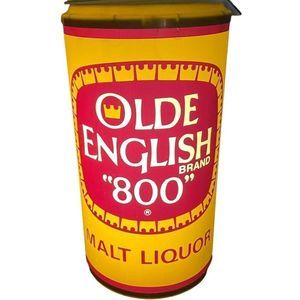 Vintage Old English Beer Sign Plug Light Up Malt Liquor OE Can BAR Mirror Clock